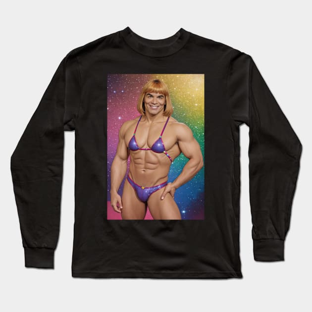 He man glitter Long Sleeve T-Shirt by obstinator